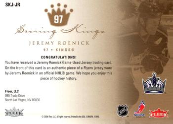 2005-06 Ultra - Scoring Kings Jerseys #SKJ-JR Jeremy Roenick Back