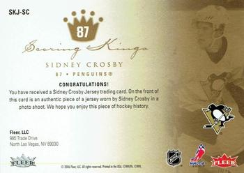 2005-06 Ultra - Scoring Kings Jerseys #SKJ-SC Sidney Crosby Back