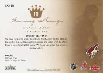 2005-06 Ultra - Scoring Kings Jerseys #SKJ-SD Shane Doan Back