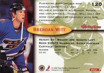 1996-97 Fleer #120 Brendan Witt Back