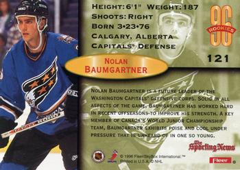 1996-97 Fleer #121 Nolan Baumgartner Back