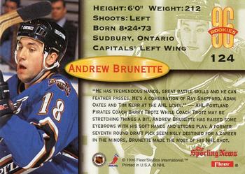 1996-97 Fleer #124 Andrew Brunette Back