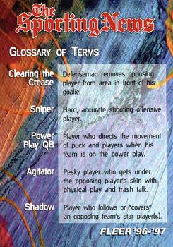 1996-97 Fleer #149 Glossary Of Terms / Checklist: 73-150 Front