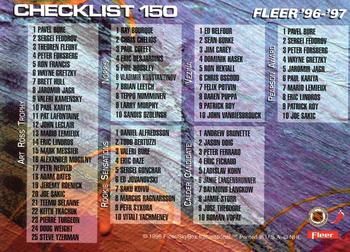 1996-97 Fleer #150 Glossary Of Terms / Checklist: Inserts Back
