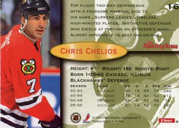 1996-97 Fleer #16 Chris Chelios Back
