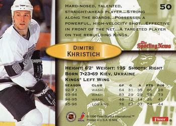 1996-97 Fleer #50 Dimitri Khristich Back