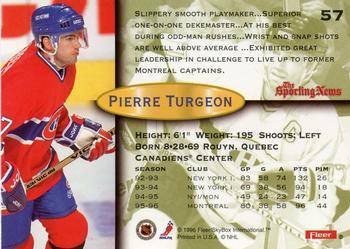 1996-97 Fleer #57 Pierre Turgeon Back