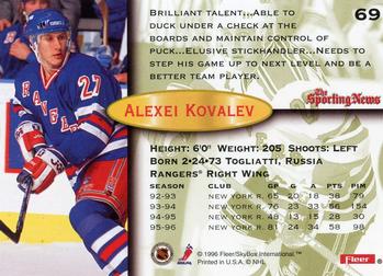 1996-97 Fleer #69 Alexei Kovalev Back