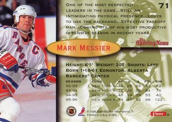 1996-97 Fleer #71 Mark Messier Back