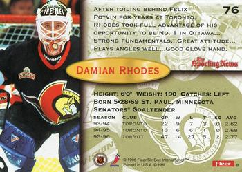1996-97 Fleer #76 Damian Rhodes Back