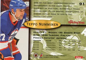 1996-97 Fleer #91 Teppo Numminen Back