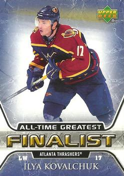 2005-06 Upper Deck - 2005-06 Upper Deck NHL All-Time Greatest Finalist #3 Ilya Kovalchuk Front