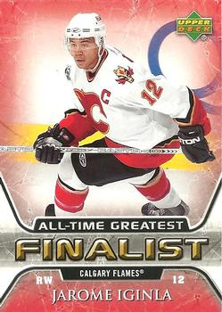 2005-06 Upper Deck - 2005-06 Upper Deck NHL All-Time Greatest Finalist #9 Jarome Iginla Front