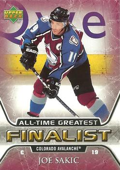2005-06 Upper Deck - 2005-06 Upper Deck NHL All-Time Greatest Finalist #15 Joe Sakic Front