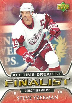 2005-06 Upper Deck - 2005-06 Upper Deck NHL All-Time Greatest Finalist #22 Steve Yzerman Front