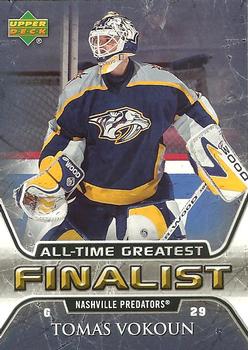 2005-06 Upper Deck - 2005-06 Upper Deck NHL All-Time Greatest Finalist #34 Tomas Vokoun Front