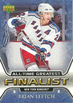 2005-06 Upper Deck - 2005-06 Upper Deck NHL All-Time Greatest Finalist #40 Brian Leetch Front