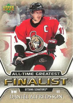 2005-06 Upper Deck - 2005-06 Upper Deck NHL All-Time Greatest Finalist #41 Daniel Alfredsson Front
