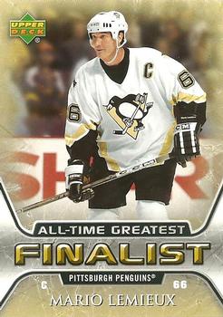 2005-06 Upper Deck - 2005-06 Upper Deck NHL All-Time Greatest Finalist #47 Mario Lemieux Front