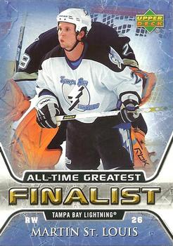 2005-06 Upper Deck - 2005-06 Upper Deck NHL All-Time Greatest Finalist #53 Martin St. Louis Front