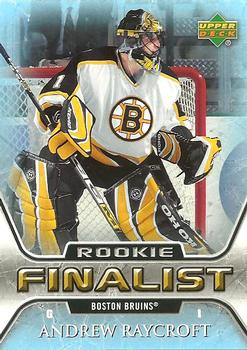 2005-06 Upper Deck - 2005-06 Upper Deck NHL All-Time Greatest Finalist #63 Andrew Raycroft Front