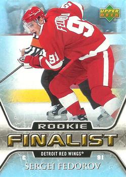 2005-06 Upper Deck - 2005-06 Upper Deck NHL All-Time Greatest Finalist #72 Sergei Fedorov Front