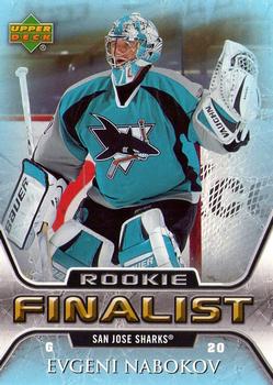 2005-06 Upper Deck - 2005-06 Upper Deck NHL All-Time Greatest Finalist #89 Evgeni Nabokov Front