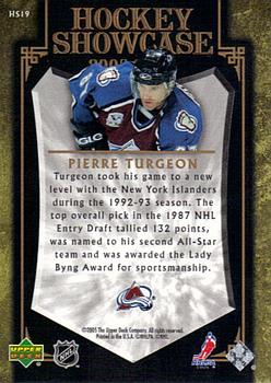 2005-06 Upper Deck - Hockey Showcase #HS19 Pierre Turgeon Back