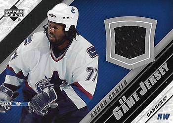 2005-06 Upper Deck - UD Game Jerseys Series Two #J2-AC Anson Carter Front