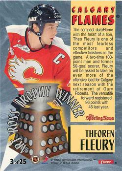 1996-97 Fleer - Art Ross Trophy #3 Theoren Fleury Back
