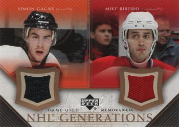 2005-06 Upper Deck - NHL Generations #D-GR Simon Gagne / Mike Ribeiro Front