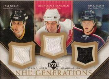 2005-06 Upper Deck - NHL Generations #T-NSN Cam Neely / Brendan Shanahan / Rick Nash Front