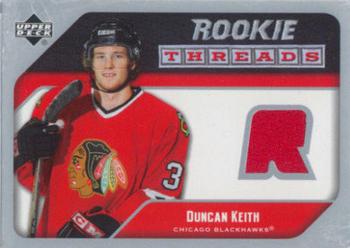 2005-06 Upper Deck - Rookie Threads #RT-DK Duncan Keith Front