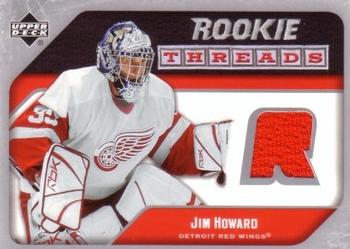 2005-06 Upper Deck - Rookie Threads #RT-HO Jimmy Howard Front