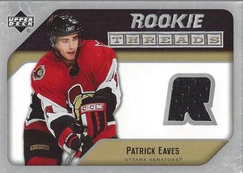 2005-06 Upper Deck - Rookie Threads #RT-PE Patrick Eaves Front