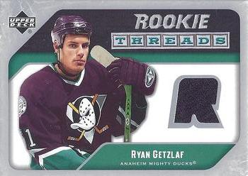 2005-06 Upper Deck - Rookie Threads #RT-RG Ryan Getzlaf Front
