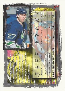 1996-97 Fleer NHL Picks #64 Jeff Brown Back