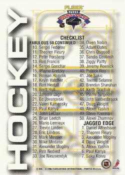 1996-97 Fleer NHL Picks #184 Checklist Front