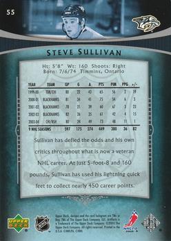 2005-06 Upper Deck Artifacts - Blue #55 Steve Sullivan Back
