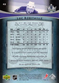 2005-06 Upper Deck Artifacts - Green #48 Luc Robitaille Back
