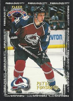 1996-97 Fleer NHL Picks - Fabulous 50 #12 Peter Forsberg Front