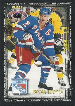 1996-97 Fleer NHL Picks - Fabulous 50 #25 Brian Leetch Front