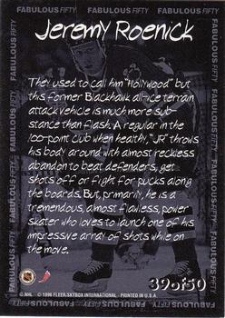 1996-97 Fleer NHL Picks - Fabulous 50 #39 Jeremy Roenick Back