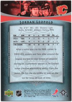 2005-06 Upper Deck Artifacts - Pewter #17 Jordan Leopold Back