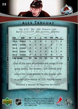 2005-06 Upper Deck Artifacts - Pewter #28 Alex Tanguay Back