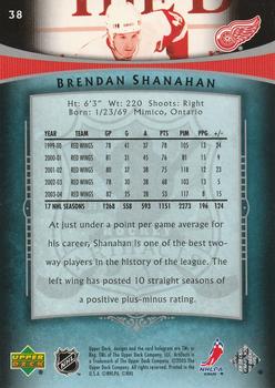 2005-06 Upper Deck Artifacts - Pewter #38 Brendan Shanahan Back