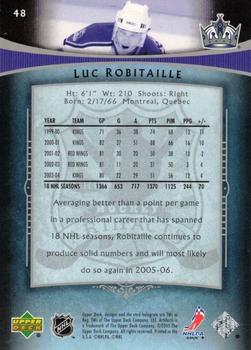 2005-06 Upper Deck Artifacts - Pewter #48 Luc Robitaille Back