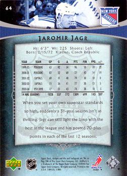 2005-06 Upper Deck Artifacts - Pewter #64 Jaromir Jagr Back
