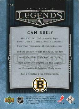 2005-06 Upper Deck Artifacts - Pewter #138 Cam Neely Back