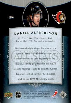 2005-06 Upper Deck Artifacts - Pewter #184 Daniel Alfredsson Back